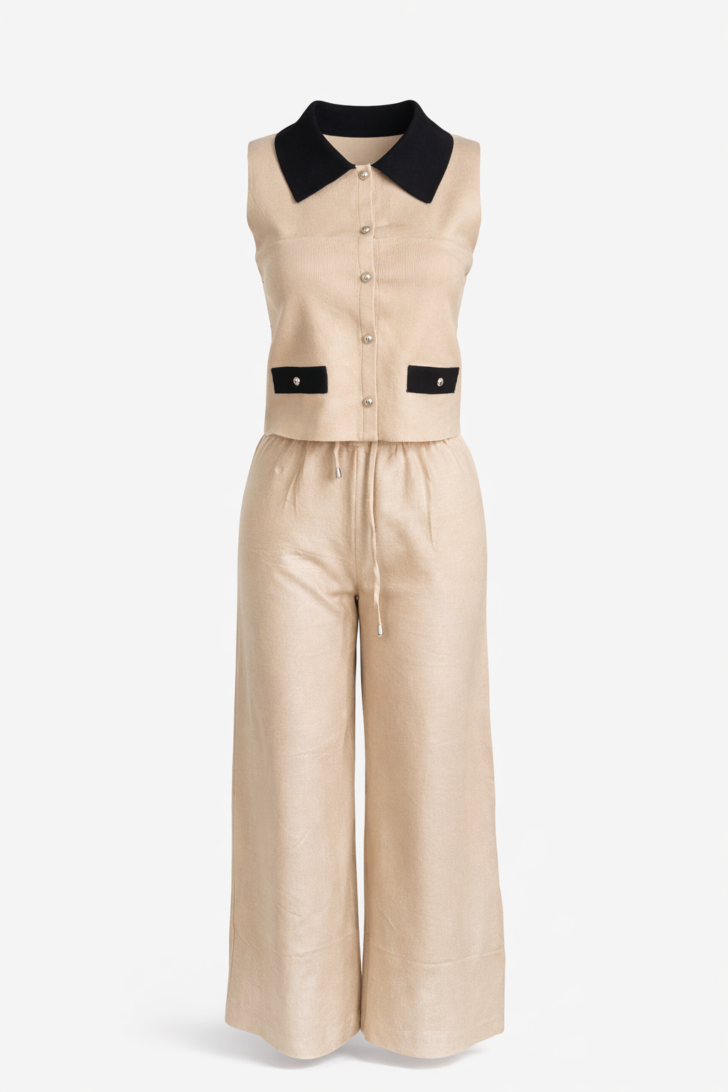 Conjunto de punto con cuello