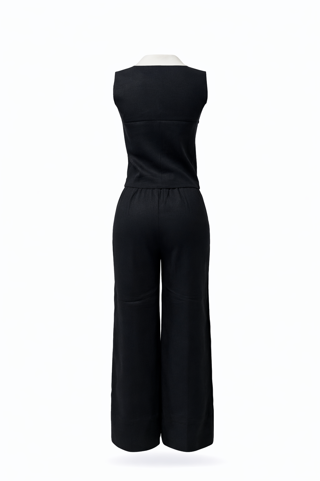 Conjunto de punto con cuello