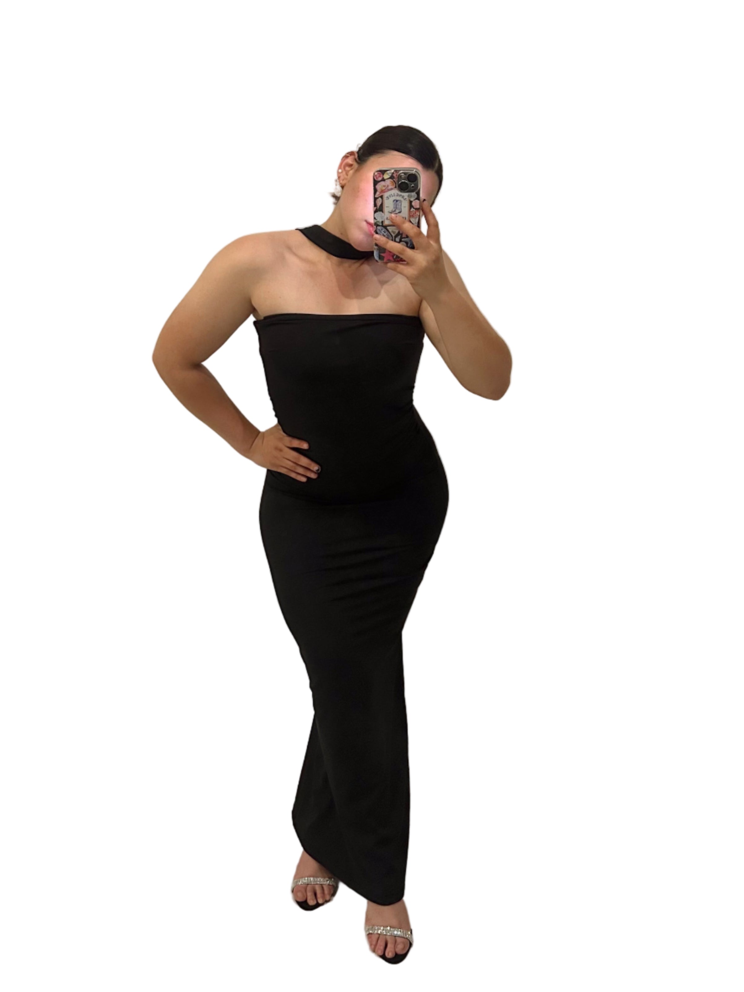 Vestido Negro Midi