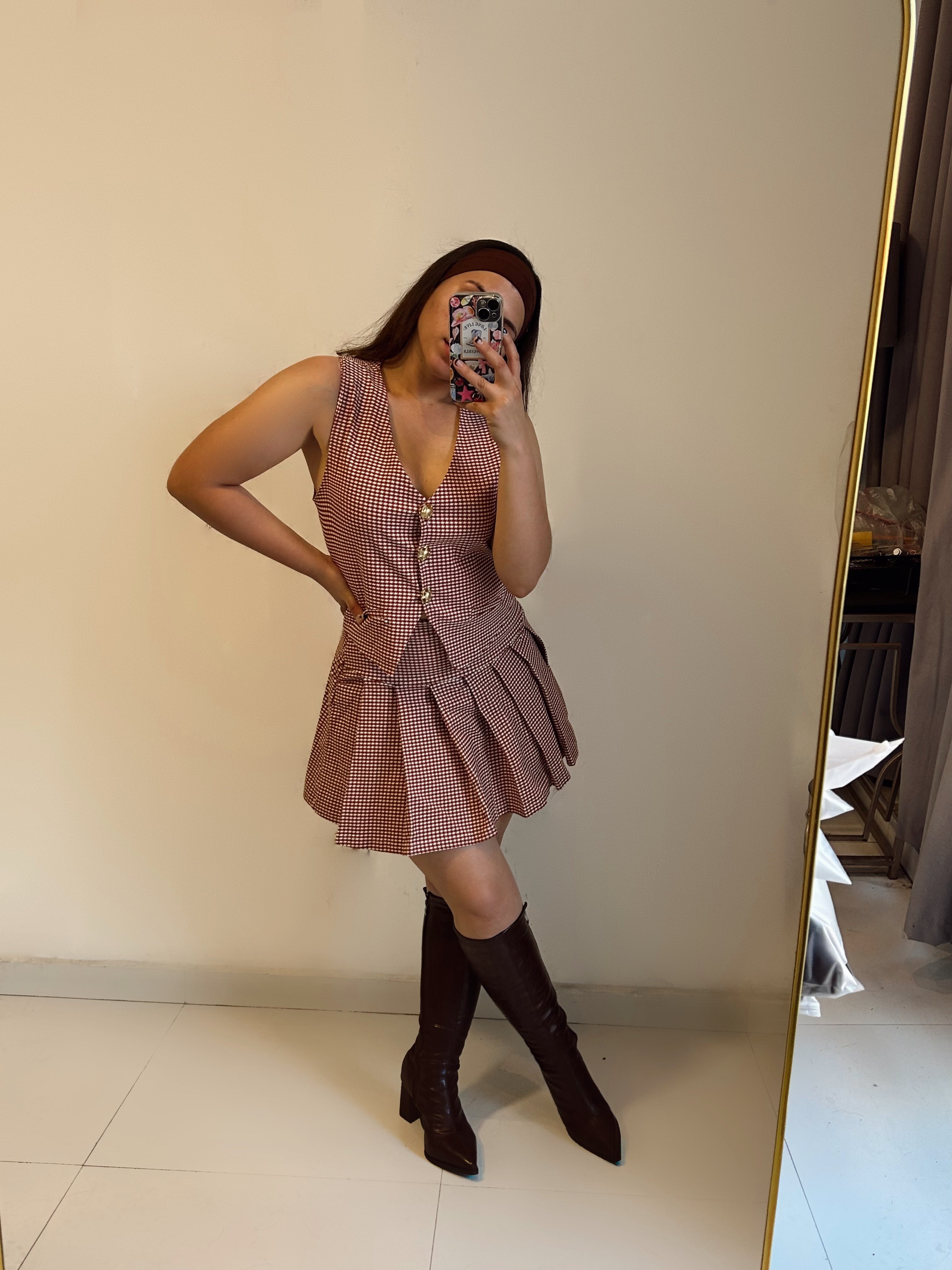 Set de chaleco y falda