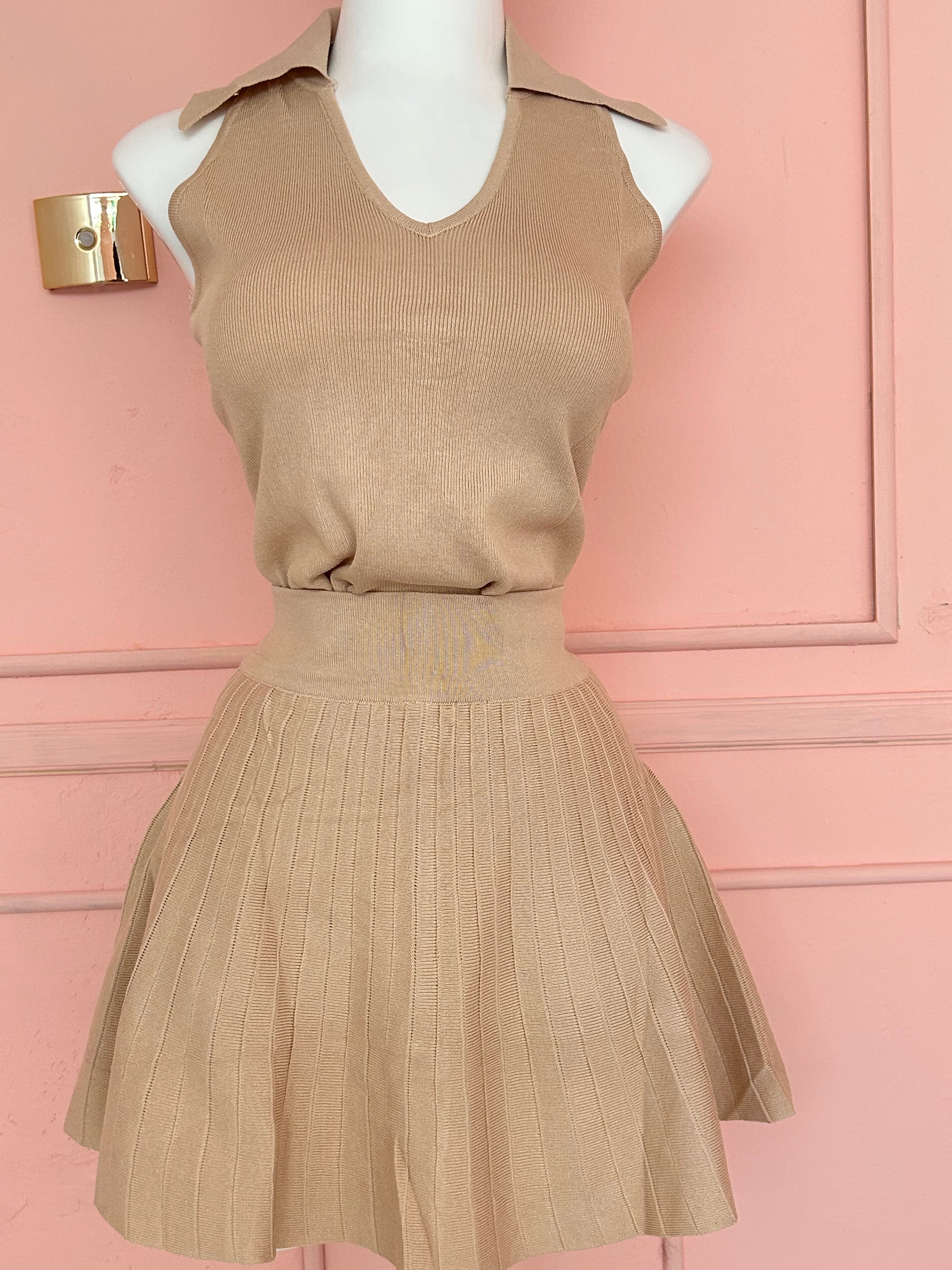 Set Tejido Top y Falda