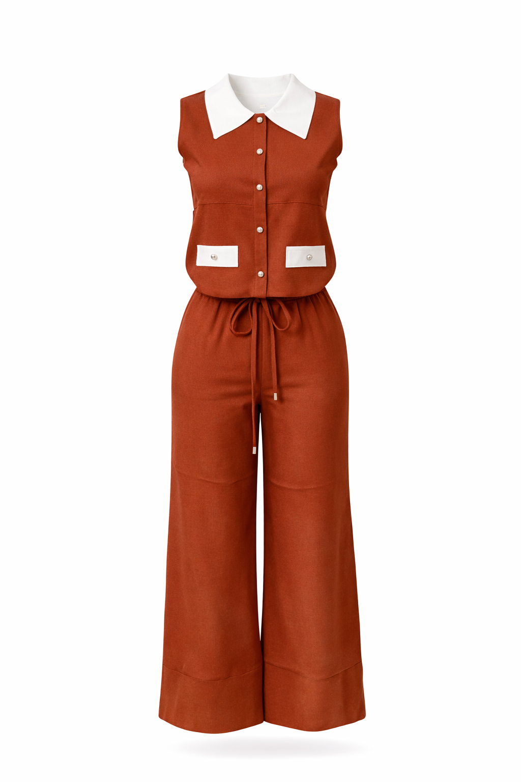 Conjunto de punto con cuello