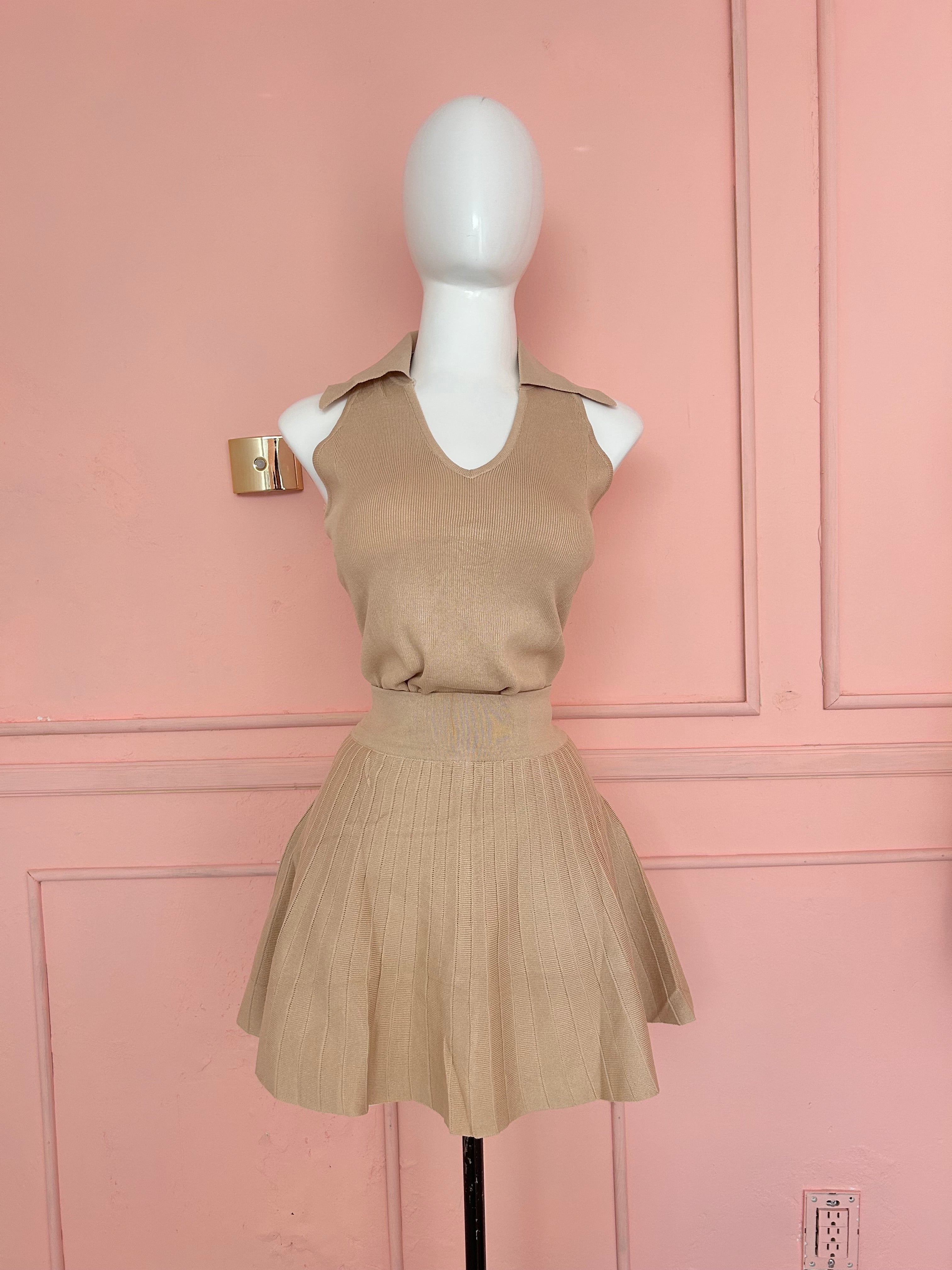 Set Tejido Top y Falda